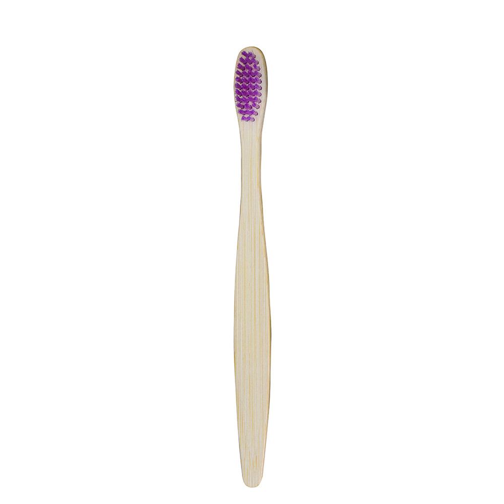 Customized Wholesale Natural Eco Biodegradable Colorful Soft Hotel Bamboo Toothbrush With Packaging