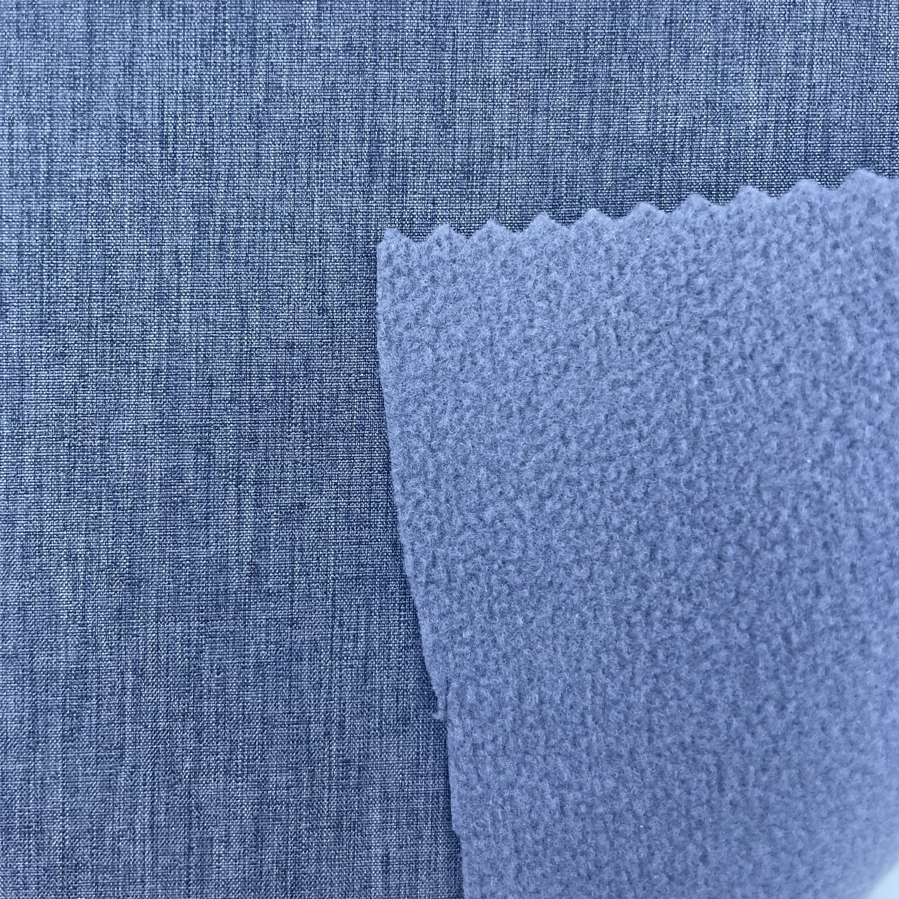 92% Polyester 8%Spandex POLY SPANDEX BONDED FLEECE