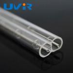 Heat Resistant Transparent Quartz Tube , Clear Twin Tube Infrared Lamps