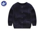 Unisex Cable Knitting Girls Cardigan Sweaters , Toddler Girl Black Cardigan 2