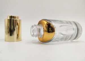 China Hot Stamping Printing 1oz Transparent Glass Bottle wholesale