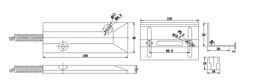 CE Certified Overhead Door Roller shutters in grey with gap of 50-70mm