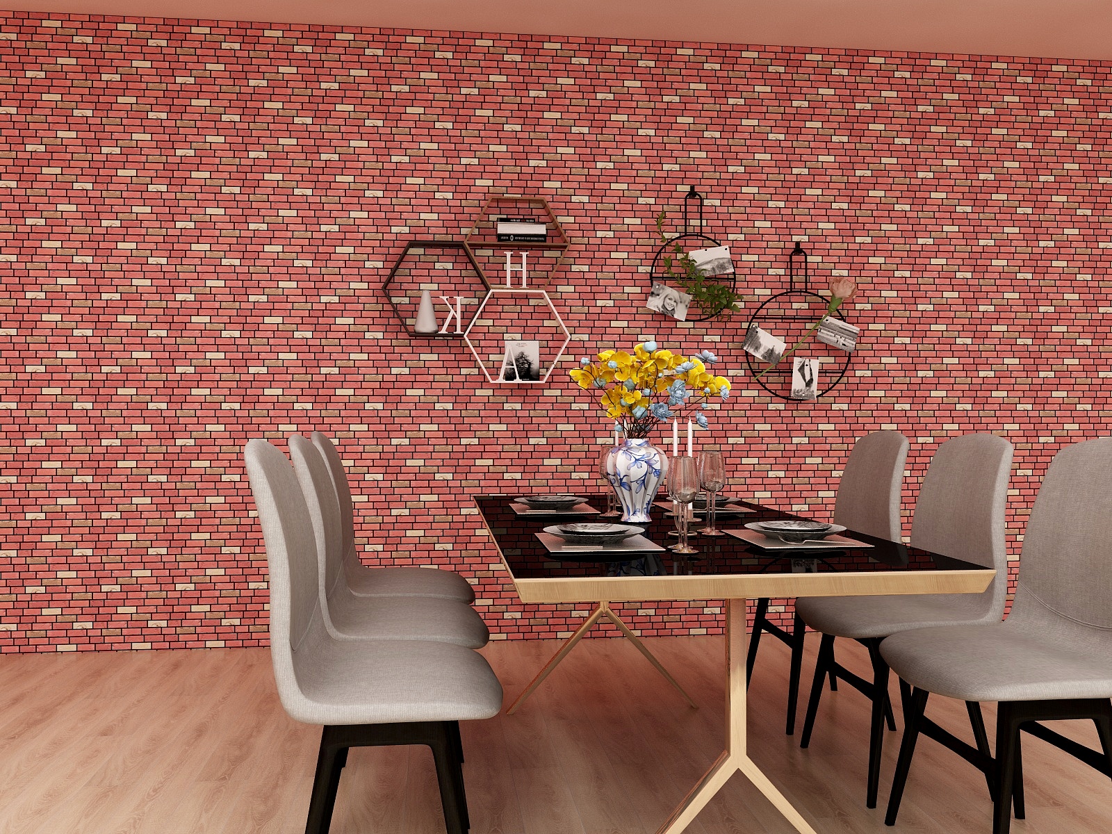 DIY 3D Brick Stone Wallpaper 3D PVC Wallpaper Sticker For Villa Hospital School