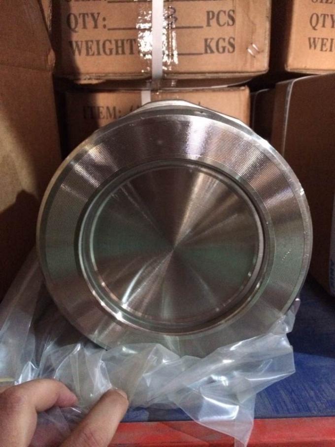 CF8 PN40 SUS304 Single Disc Check Valve Wafer Type For Petroleum Or Vapour 1