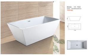 China Modern Bathtub,Acrylic bathtub white color,Bathtub, seamless Bathtub. HK-7042 Size:170X80X62CM wholesale