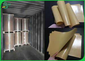 China 24inch 30inch 40gr 50gr 60gr Brown Paper Coated PE 1 Side For Food Paper Bags wholesale