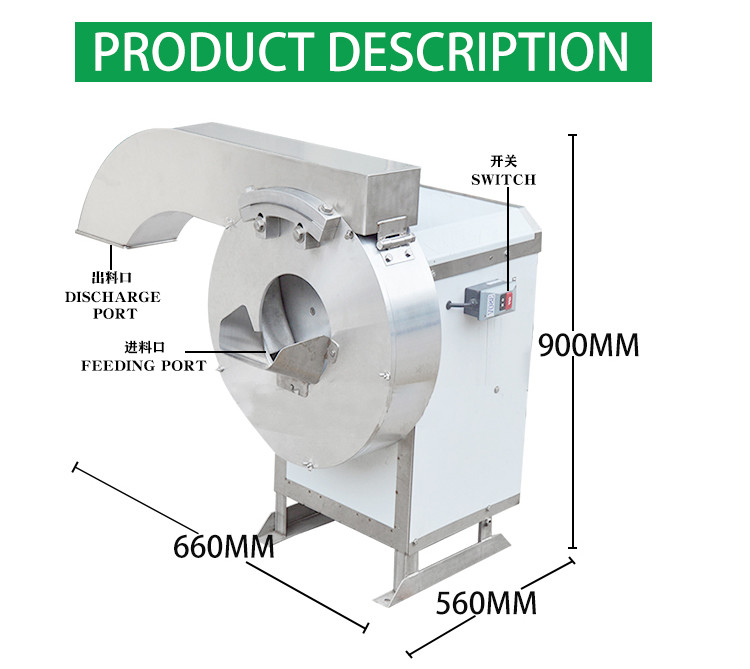 Automatic Food Processing Machines High Speed Potato French Fries Cutting Machine