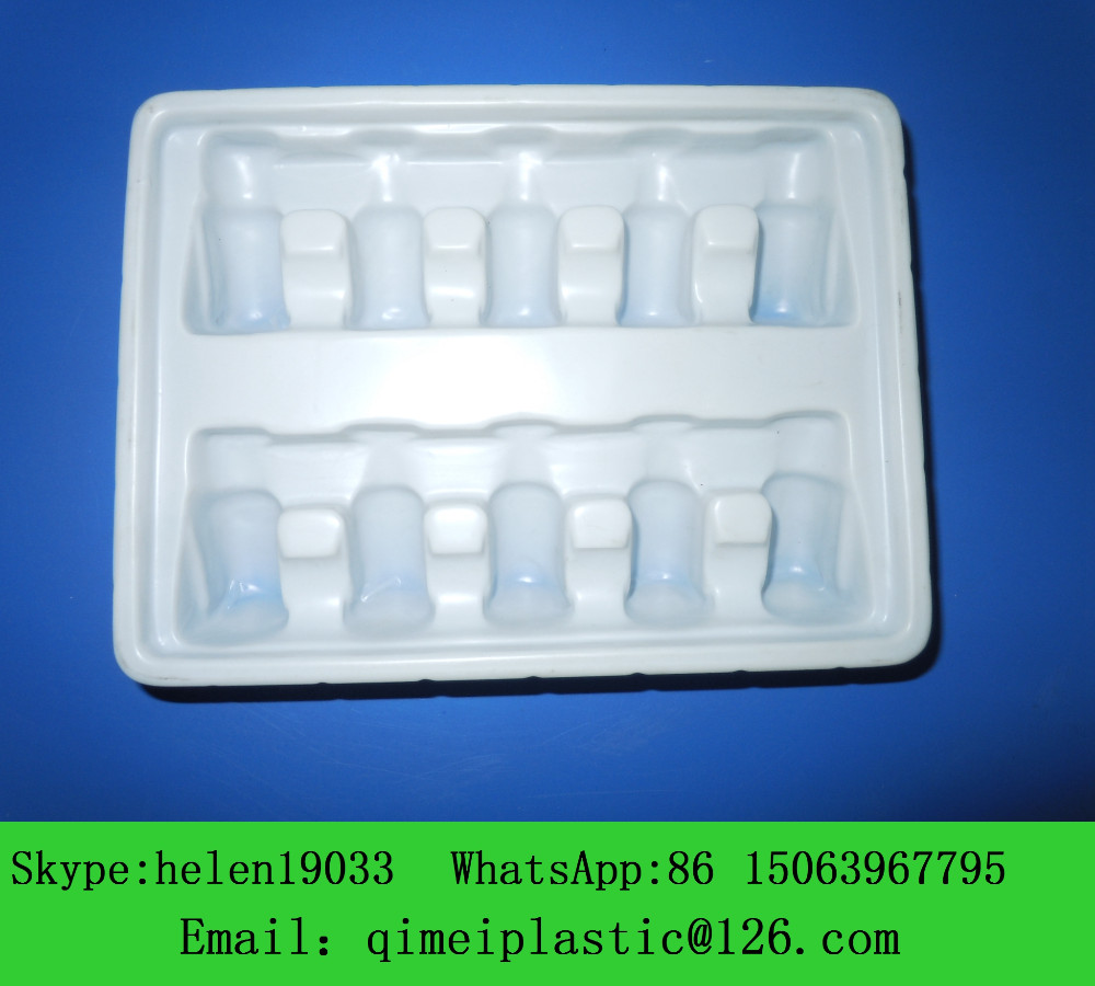 Disposable Blister Medicine Vial Packing Tray Customizable for Customer Requirements