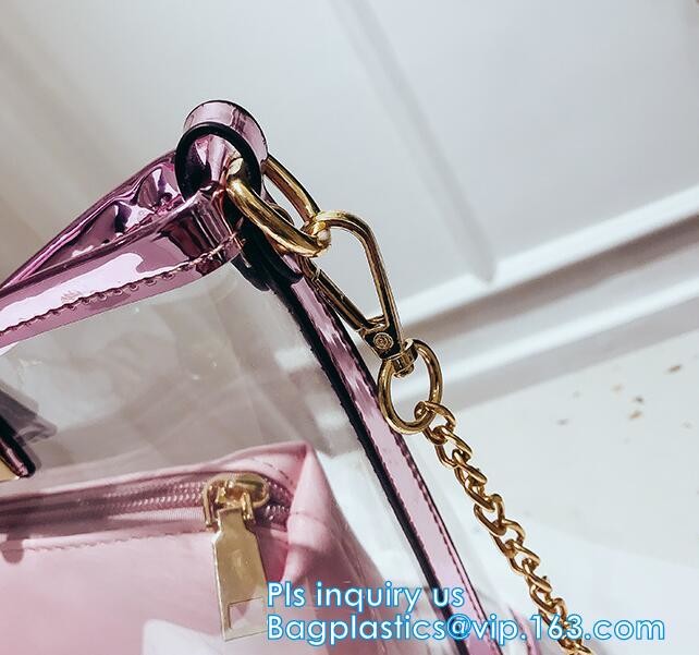 420D PVC Travel pouch shopping shoulder bag large capacity beach bag, handled PVC non-woven shopping bags, handle handy