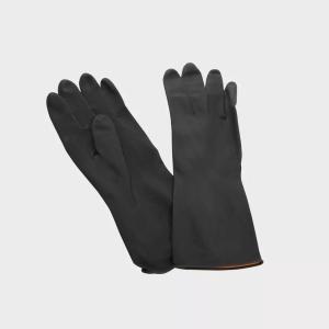 China Industrial Synthetic Nitrile Gloves Black Outside wholesale