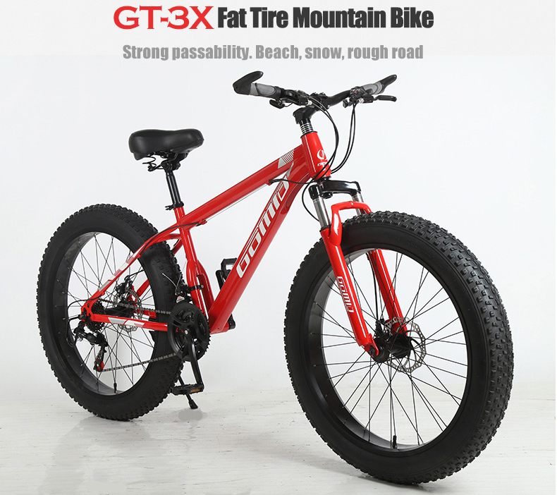 Comfortable Swallow Handlebar Fat Tire Bike OEM Customizable Snow Mountain Beach Cruisers Cycle Bicycle 26inches