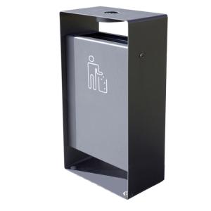 China SGS Certificate 45L Outdoor Metal Trash Can With Ashtray wholesale