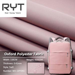 China Twill Waterproof PVC Oxford Fabric 100% Polyester Woven Fabric wholesale