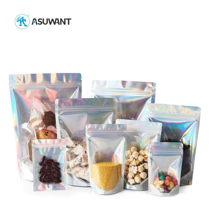 PE Plastic Runts Resealable Holographic Mylar k Bag