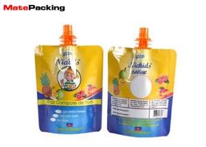 China Food Grade Spout Toddler Food Pouches With Stand Up Base FDA Approved wholesale