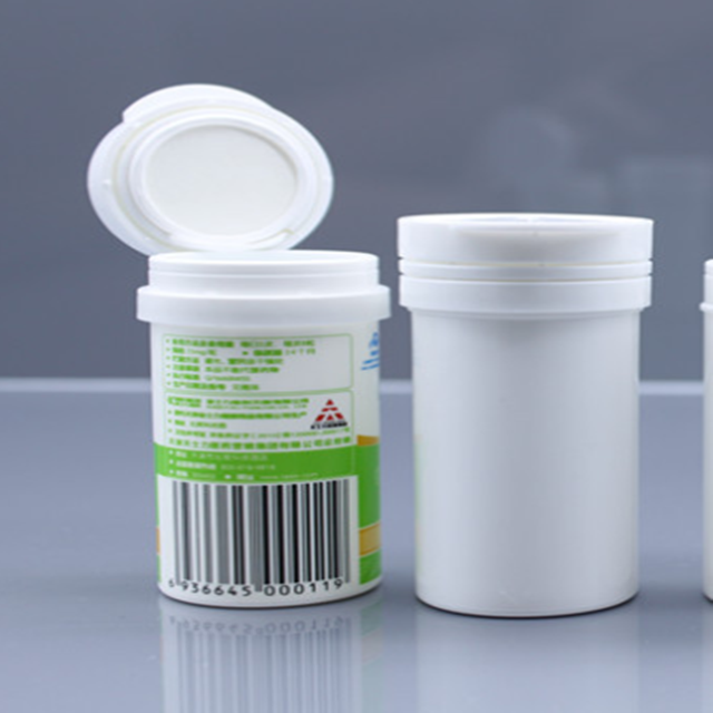 USA Plastic Bottles for Food Grade PP Vc Effervescent Tablets Decal Surface Handling
