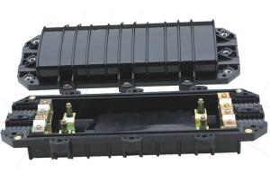 China Black FTTH Fiber Optic Enclosure CPJ(04)-3 Cable Diameter Ф10～Ф22 For Duct / Aerial wholesale