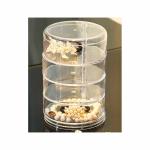 Stackable Clear Plastic Hair Accessory Containers Jewelry Storage Organizer with