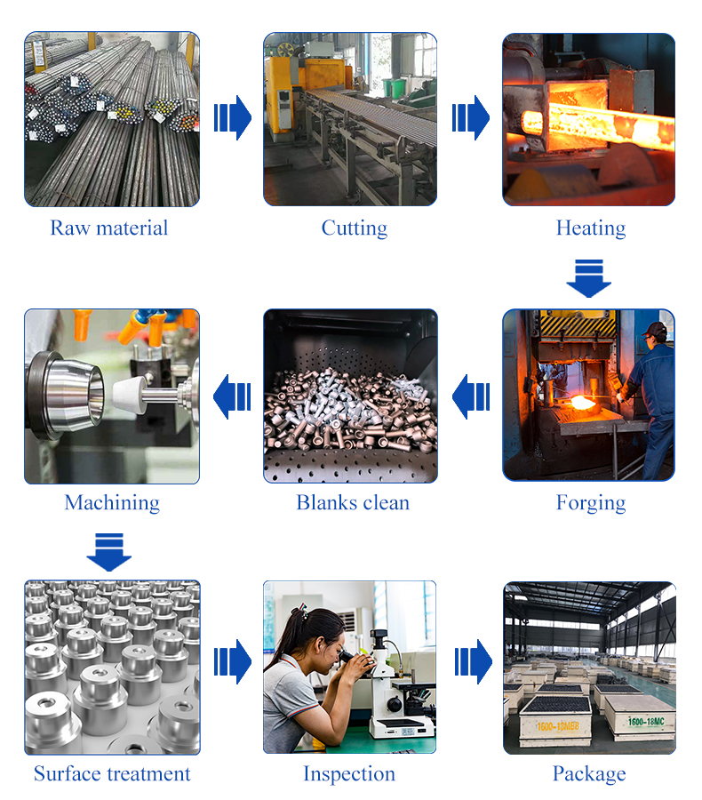 Carbon Steel and Alloy Steel Closed Die Forging Services from Forging for Machinery Parts