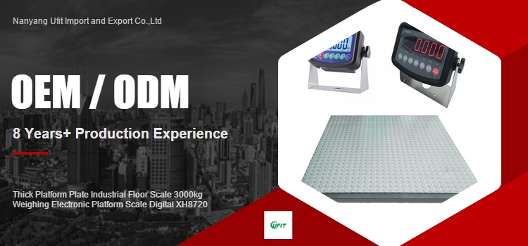 XH8720 Digital Electronic Platform Scale 3000kg Industrial Floor Scale with Thick Platform Plate and Customized ODM Support