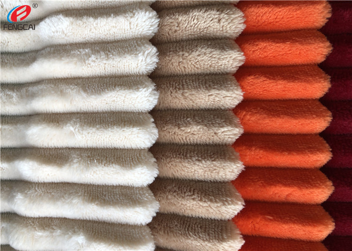 2mm Pile Height Strips Soft Baby Blankets Minky Plush Fabric For Hometextile