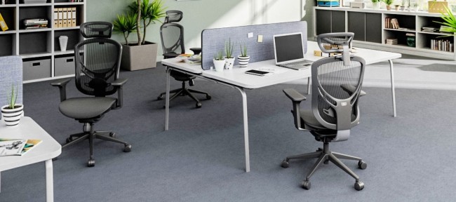 IVINO Mesh Back Foam Seat Ergonomic Office Chair Computer Task Chairs