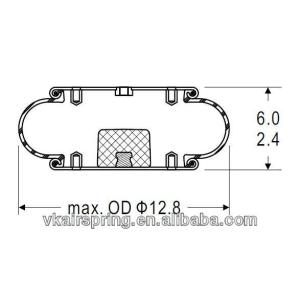 China Single Convoluted Air Spring/Air Suspension Spring 1R12-301/FS330-22 468 W01-358-7009 wholesale