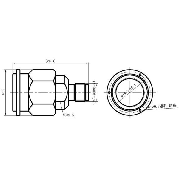 TNC Male to SMA Female RF Coaxial Adapter Connector