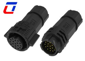 China 18 Pin Male Female Waterproof Cable Connector M19 Inline Waterproof Connector wholesale