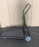 Chrome Stainless Steel Luggage Trolley With casters Hotel Display Stand