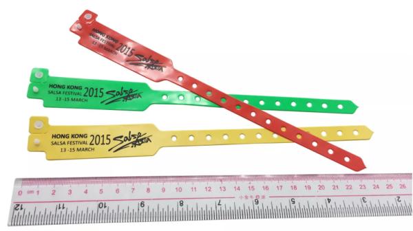 PVC Plastic promotional Bracelet disposable Fudan F08 activity Identification
