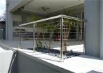 Prefabricated Stainless Steel Railing , Interior Stainless Steel Stair
