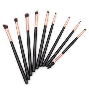 China 14pcs Pony Hair Small Fluffy Eyeshadow Brush Eco Friendly Wood Handle wholesale