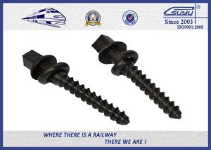 China Black painting Track Railway Sleeper Fixing Screws With Washers wholesale