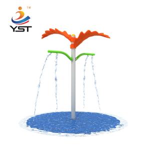 China Sand Blasting Water Park Playground Equipment Double Leaf Water Jet wholesale