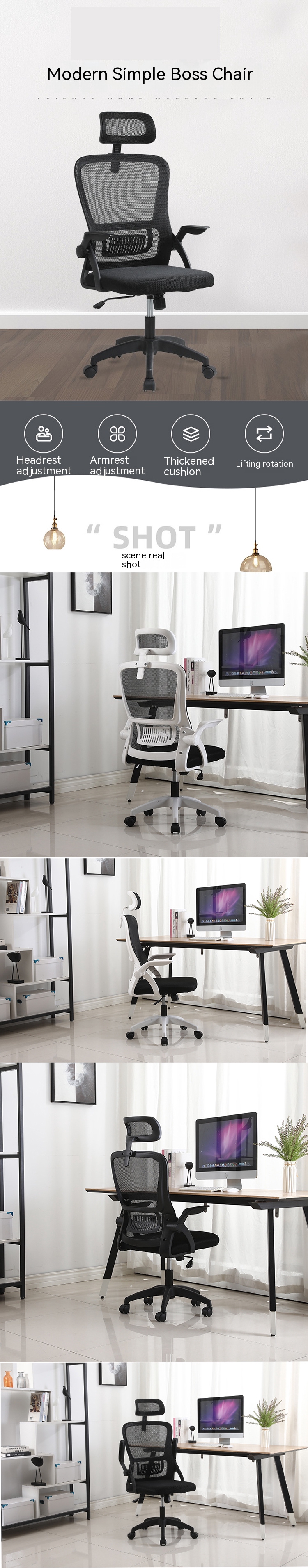 Taipan Lounge Chair Zero Gravity Removable Base Black PC Chair for Office Relaxation