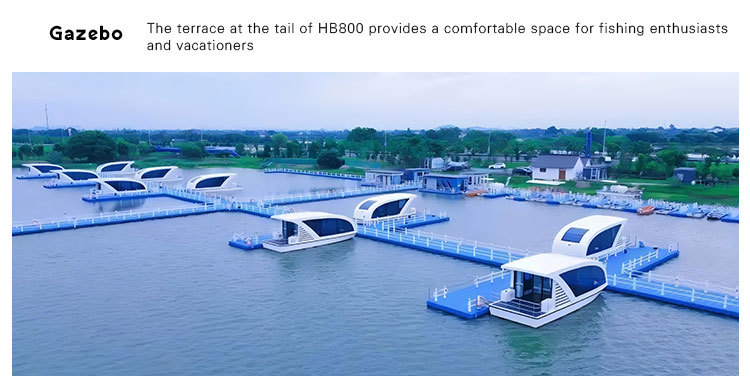 8m Length Pontoon Luxury House Boat Aluminum Fishing Style Pontoon Boats