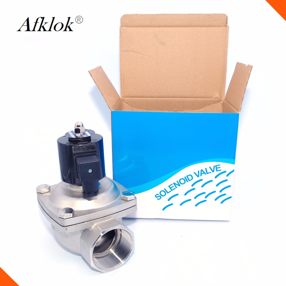 1 1/2" Stainless Steel Normally Closed Solenoid Valve 12v