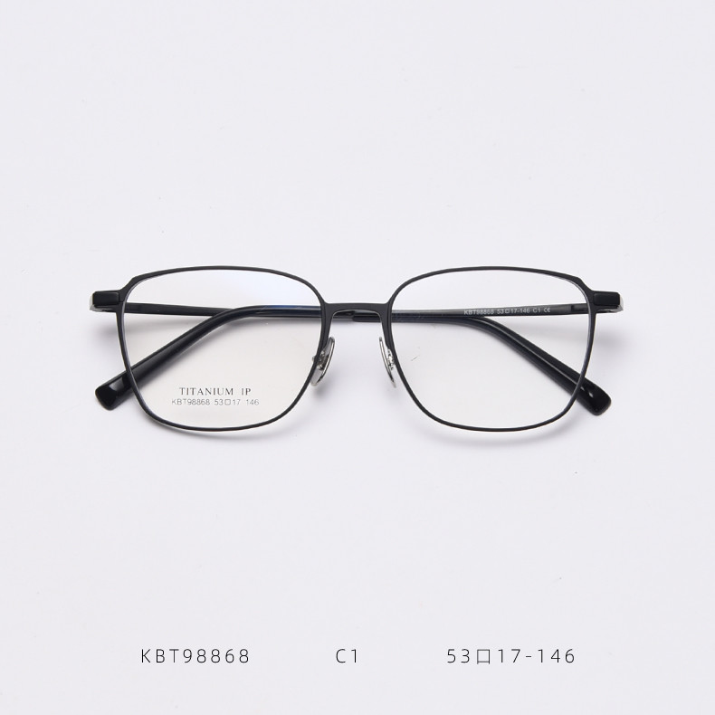 Designer Plain Lens Glasses Spectacle Optical Metal Glass Frame Eyeglasses