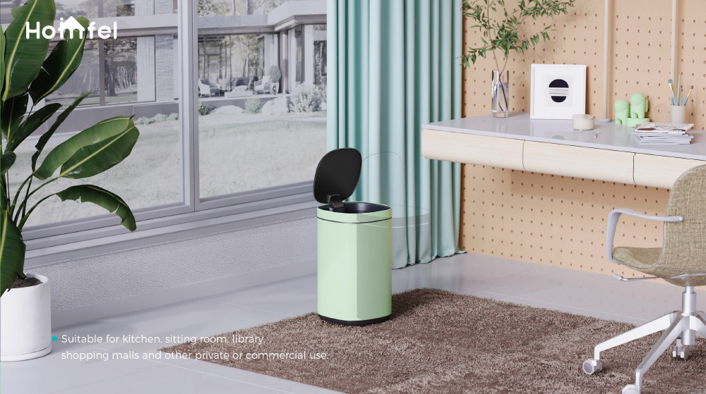 30L 40L 50L Household Office Touch Garbage Can Big Capacity Standing Press Design