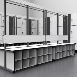 China Kindergarten Workplace Lab Cupboards Wooden Furniture Digital HPL Lockers wholesale