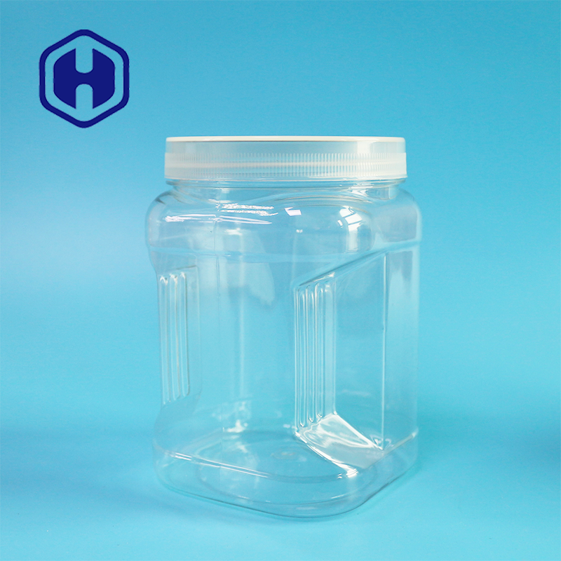 720ml 24oz Home Storage Square Plastic Jar Bpa Free Transparent