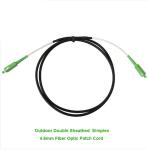 Simplex Outdoor Double Sheathed Optical Fiber Jumper 4.6mm