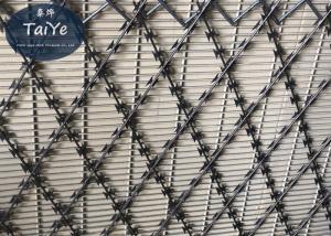 China 304 Stainless Steel Welded Razor Wire Mesh Anti Climbing Prison Fencing wholesale