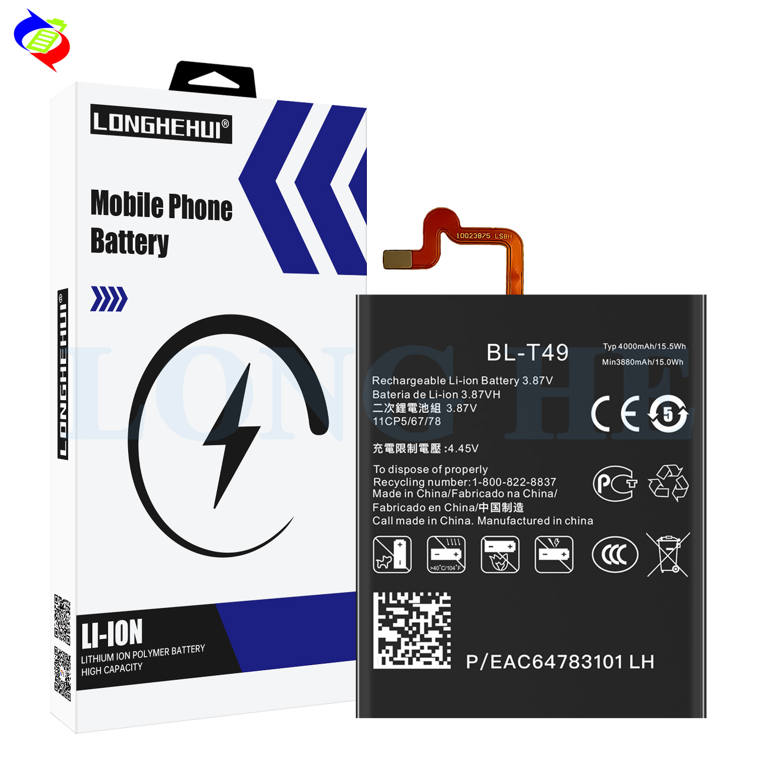 BL-T49 3.87V 4000mAh Battery for LG K61 K510 K51S Mobile Phone High Capacity Original