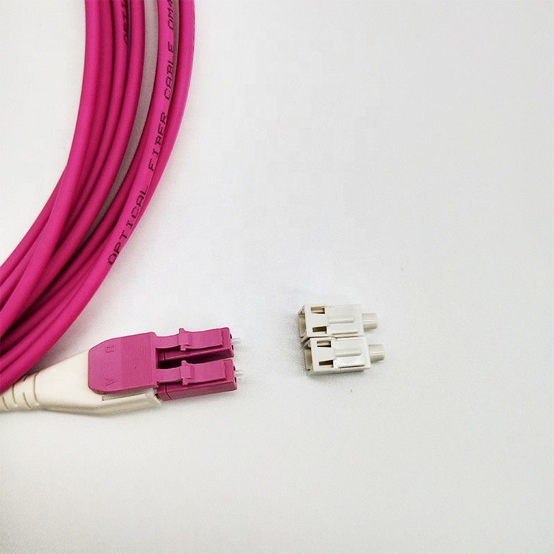 High quality LC Uniboot Patch cord Optic Fiber Cable OM3 OM4 LC/UPC-LC/UPC Duplex 2.0mm Suncall LC connector