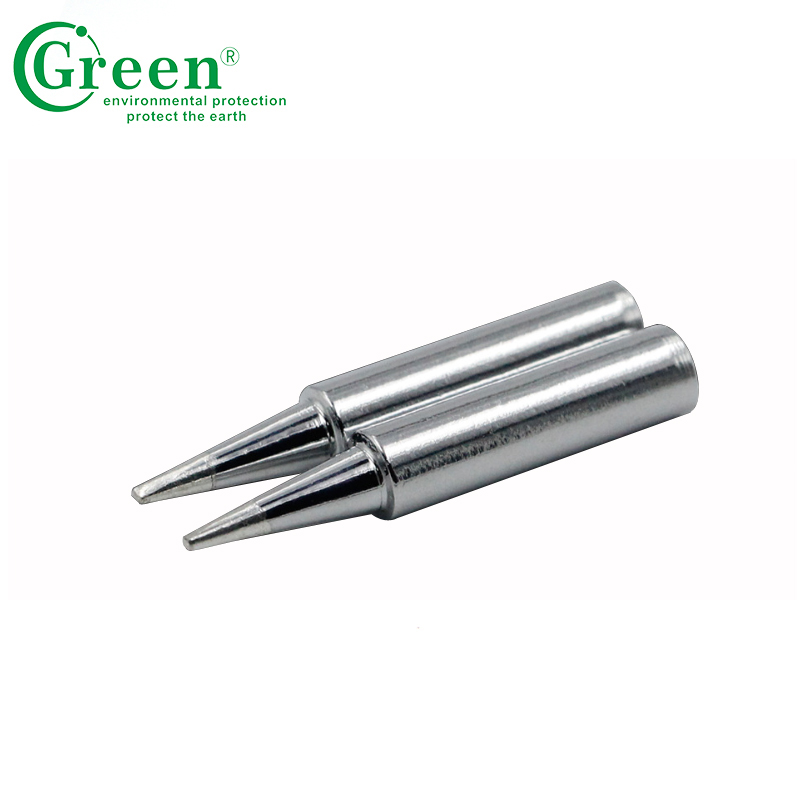 Silver Flat Soldering Stations Tips , T18 - D16 Soldering Iron Pointed Tip