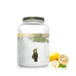 5L glass beverage juice dispenser with stainless steel tap