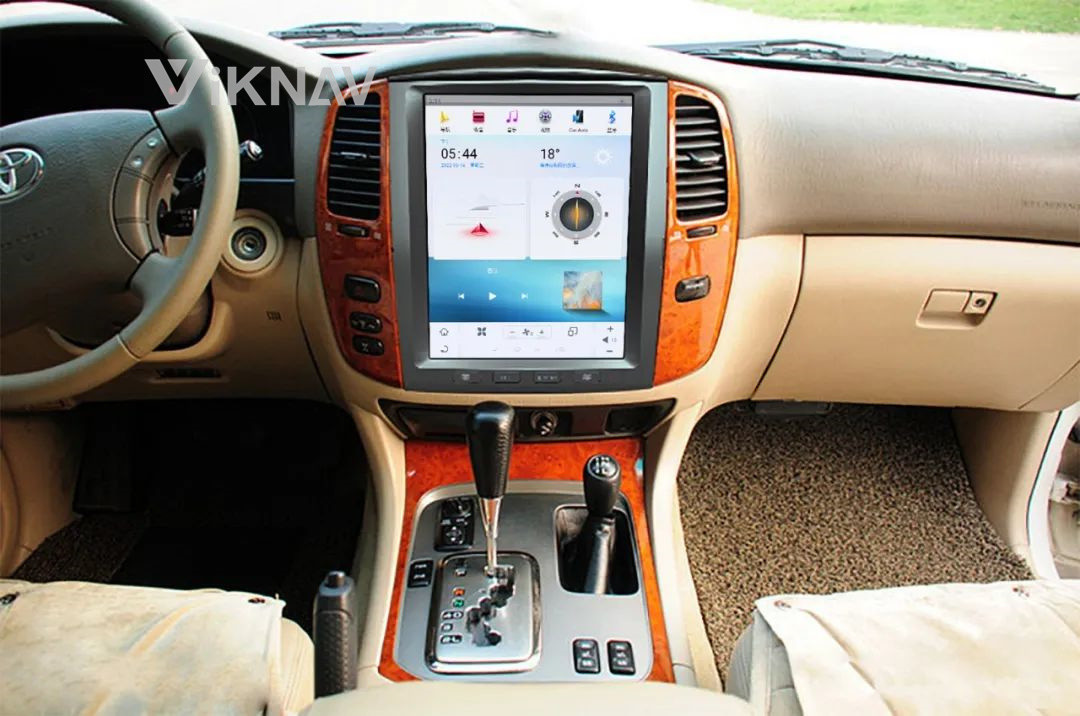 12.1 Inch Screen Stereo For 2003-2007 Toyota cruiser LC100 Navigation GPS Multimedia DVD Player Wireless Carplay