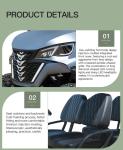 Electric Golf Cart 4kw/5kw/7kw Lead-Acid Battery 2+2 Seater Street Legal 4